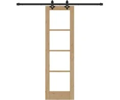 Slankios durys ORKDAL 61 x 198,5 cm Natūrali ir juoda