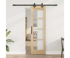 Slankios durys ORKDAL Natūrali ir juoda 61 x 198,5 cm