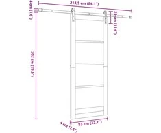 Slankios durys ORKDAL Balta 83 x 202 cm