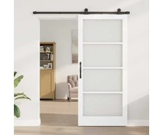Slankios durys ORKDAL Balta ir juoda 93 x 211 cm