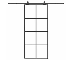 Stumdomos durys su įrangos rinkiniu, 90x205cm, ESG ir aliuminis