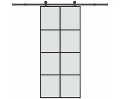 Stumdomos durys su įrangos rinkiniu, 90x205cm, ESG ir aliuminis