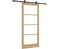Slankios durys ORKDAL 93 x 211 cm Natūrali ir juoda