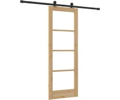 Slankios durys ORKDAL 73,5 x 198,5 cm Natūrali ir juoda