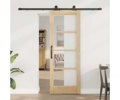 Slankios durys ORKDAL Natūrali ir juoda 73,5 x 198,5 cm