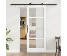 Slankios durys ORKDAL Balta ir juoda 83 x 202 cm