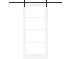 Slankios durys Balta ir juoda 93 x 211 cm