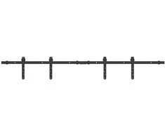 Stumdomų spintelės durelių rinkinys, 152cm, anglies plienas