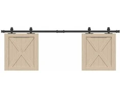 Stumdomų spintelės durelių rinkinys, 152cm, anglies plienas