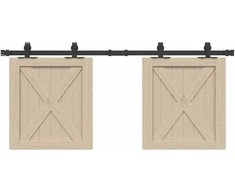 stumdomų spintelių durų komplektas 122 cm anglinis plienas