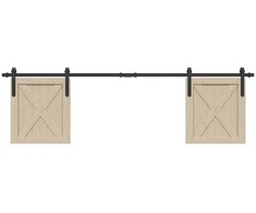 stumdomų spintelių durų komplektas 183 cm anglinis plienas