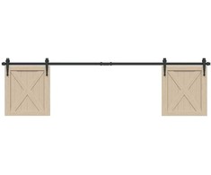 stumdomų spintelių durų komplektas 200 cm anglinis plienas