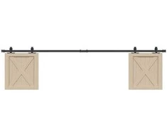 stumdomų spintelių durų komplektas 213 cm anglinis plienas