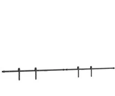 stumdomų spintelių durų komplektas 244 cm anglinis plienas