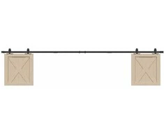 stumdomų spintelių durų komplektas 244 cm anglinis plienas