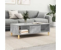 Kavos staliukas Betono pilka 102 x 55 x 35 cm Apdirbta mediena