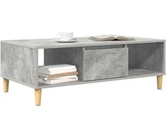 Kavos staliukas Betono pilka 102 x 55 x 35 cm Apdirbta mediena
