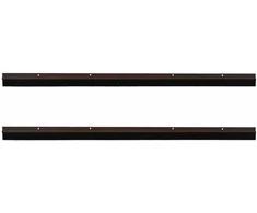 Sukabinamų durų šepetėlių sandarikliai 2 vnt. Ruda 100 cm