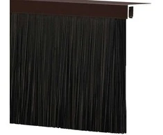 Sukabinamų durų šepetėlių sandarikliai 6 pcs Ruda 100 cm