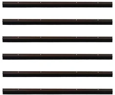 Sukabinamų durų šepetėlių sandarikliai 6 vnt. Ruda 100 cm