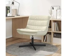 Sukamasis krėslas Kreminė 63 x 75 x 76 cm PU