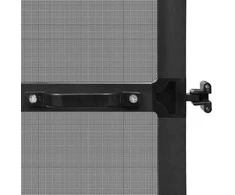 Sukamasis vabzdžių tinklas Antracito ir juoda 100 x 215 cm