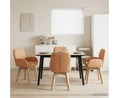 Sukamos valgomojo kėdės 4 pcs Bouclé Smėlio 54 x 58 x 87 cm