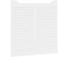 Sukamosios durys 2 pcs Balta Pušies medienos masyvas