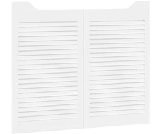 Sukamosios durys 2 pcs Balta Pušies medienos masyvas