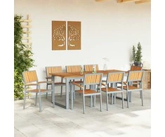 Susilankstantis krėslas 8 pcs Ruda 56 x 57 x 87 cm