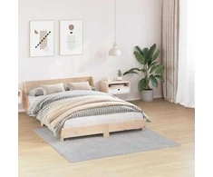 Neslystantis plaukuotas kilimas Pilka 160 x 160 cm PP