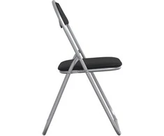 Sulankstoma kėdė 2 pcs Juoda ir pilka 48 x 43,5 x 81 cm