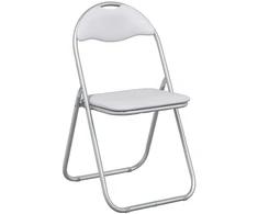 Sulankstoma kėdė 8 pcs Balta ir pilka 48 x 43,5 x 81 cm