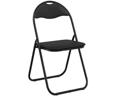 Sulankstoma kėdė 8 pcs Juodas 48 x 43,5 x 81 cm Dirbtinė oda