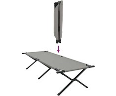 Sulankstoma Kempingo Lova Pilka 210 x 80 x 46 cm