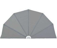 Sulankstoma šoninė terasos markizė, pilka, 200cm