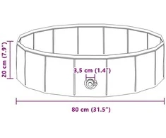 Vaikų plaukimo baseinas Raudona Ø 80 x 20 cm