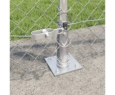 Lauko grandininis tvoros su betono pagrindu 25 x 0,8 m