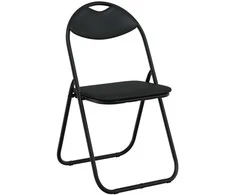 Sulankstoma kėdė 8 pcs Juodas 48 x 43,5 x 81 cm Dirbtinė oda