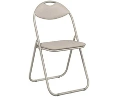 Sulankstoma kėdė 8 pcs Smėlio 48 x 43,5 x 81 cm Dirbtinė oda