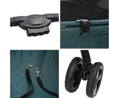 Sulankstomas augintinio vežimėlis Žalia 81 x 47 x 99 cm