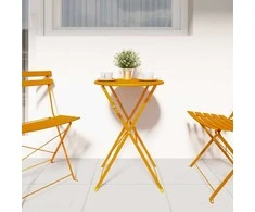 Bistro stalas Garstyčių Ø 50 x 71 cm Miltelinis plienas
