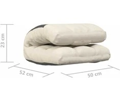 Fotelis Sulankstomas čiužinukas-kėdė, kreminės spalvos, audinys