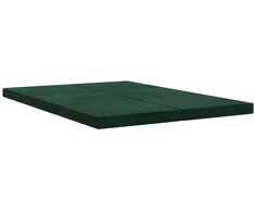Sulankstomas čiužinys 140 x 67 x 45 cm Tamsiai žalia