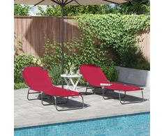 Sulankstomas gultas 2 pcs Raudona 188 x 57 x 86,5 cm