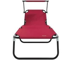 Sulankstomas gultas Raudona 190 x 57 x 81 cm Oksfordas