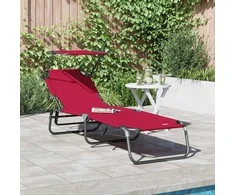 Sulankstomas gultas Raudona 190 x 57 x 81 cm Oksfordas