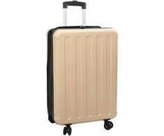 Lagaminas su užraktu šampano 43 x 27 x 66 cm ABS plastikas
