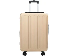 Lagaminas su užraktu šampano 43 x 27 x 66 cm ABS plastikas