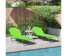 Sulankstomas gultas 2 pcs Žalia 188 x 57 x 86,5 cm Poliesteris